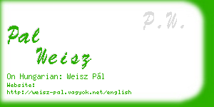 pal weisz business card